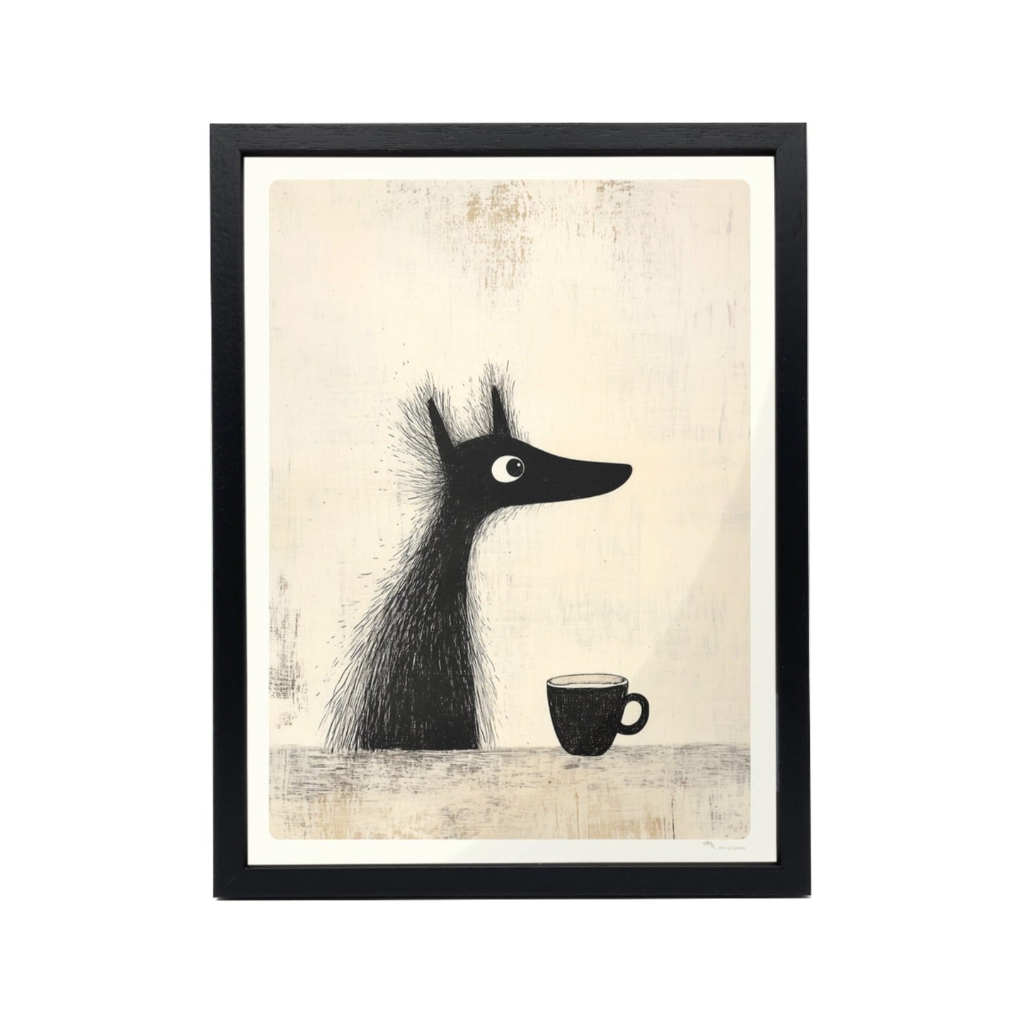 Hunde Porträts Poster gerahmt