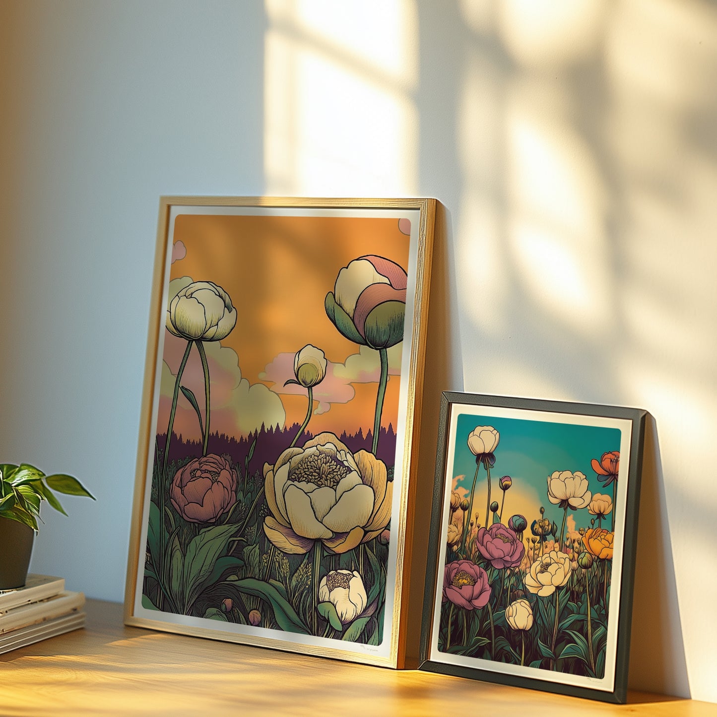 Pfingstrosen Blumen Poster