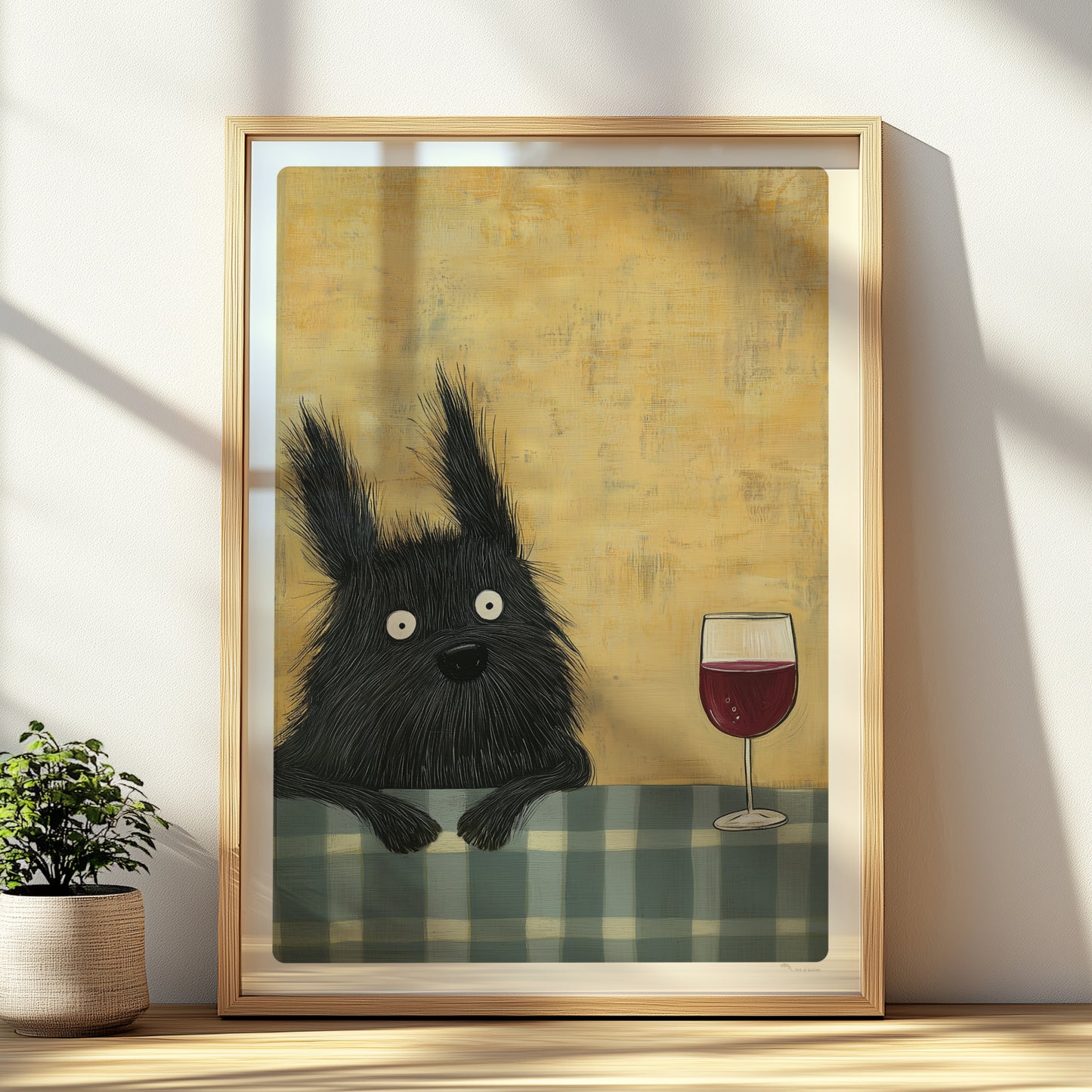 Hunde Porträts Poster gerahmt
