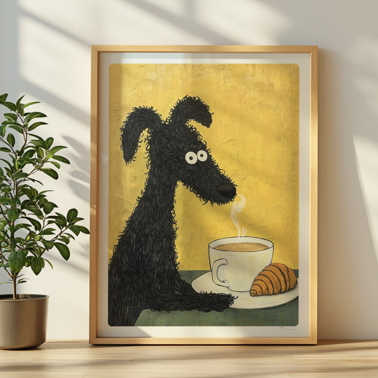 Hunde Porträts Poster gerahmt