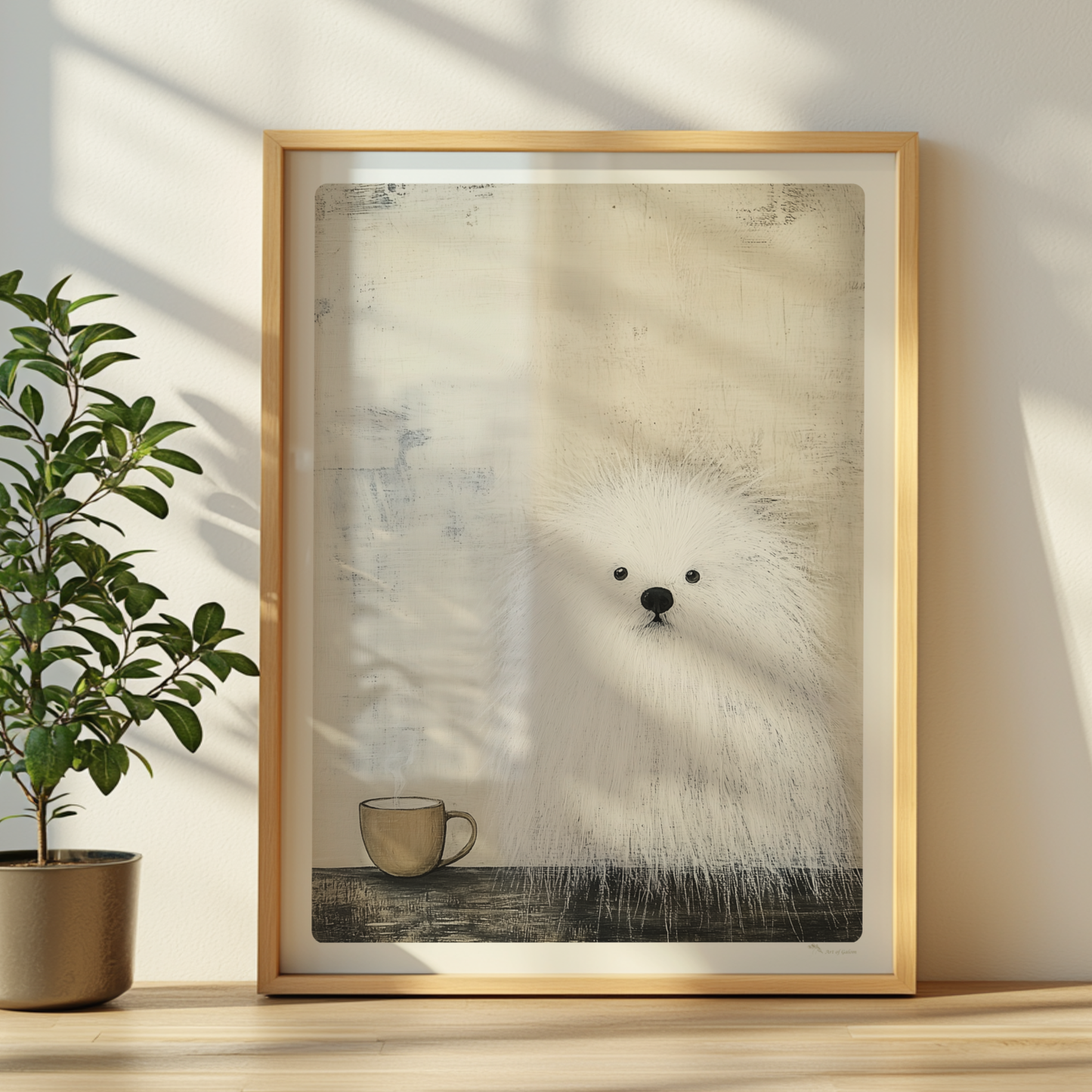 Hunde Porträts Poster gerahmt