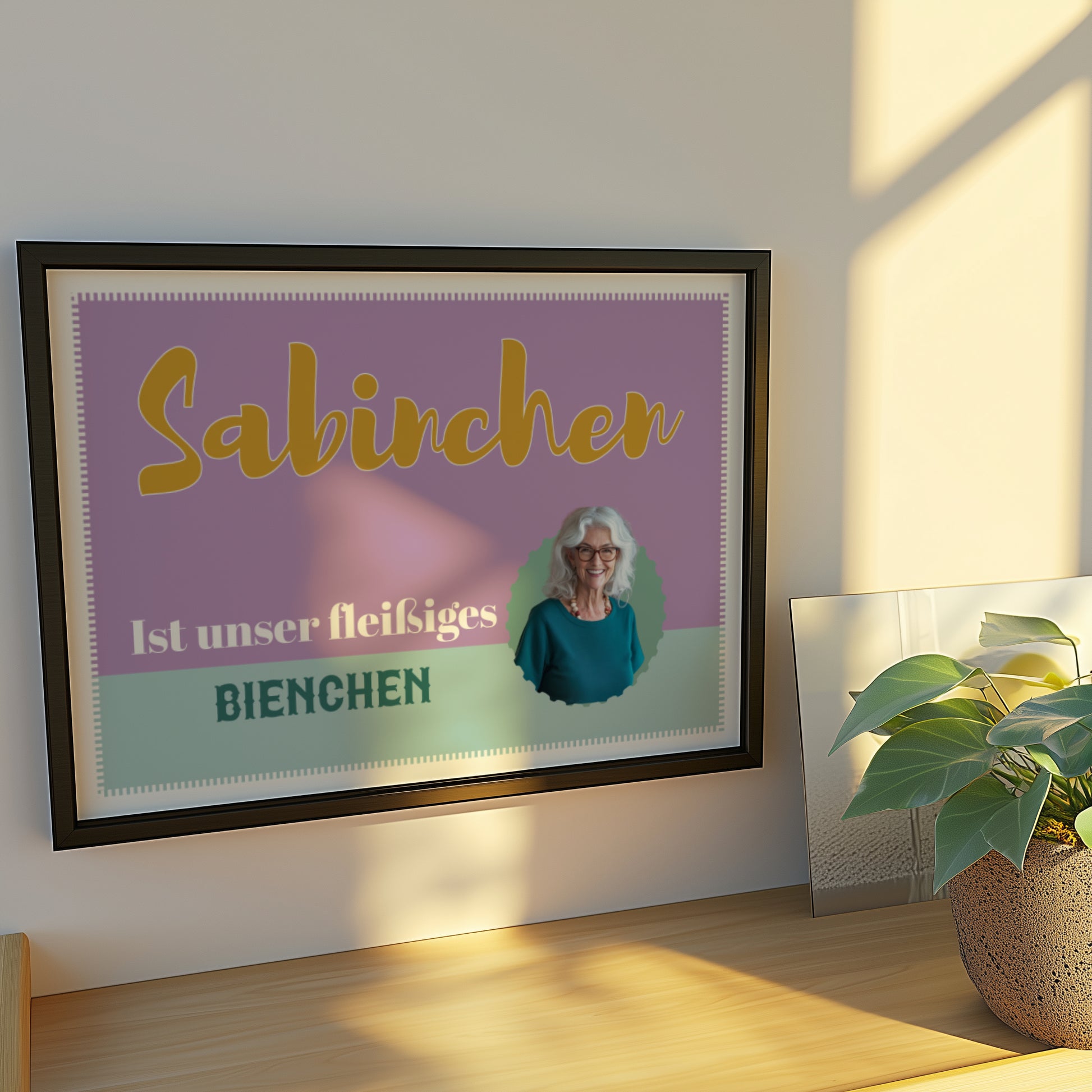 Poster selbst gestallten - Geschenk für Freundin oder Kollegin Fotoposter personalisiert mit Text und Fotos