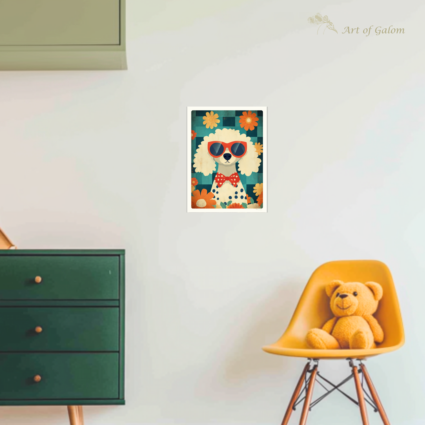 Mid-Century Modern Dogs: Series of 5 Posters